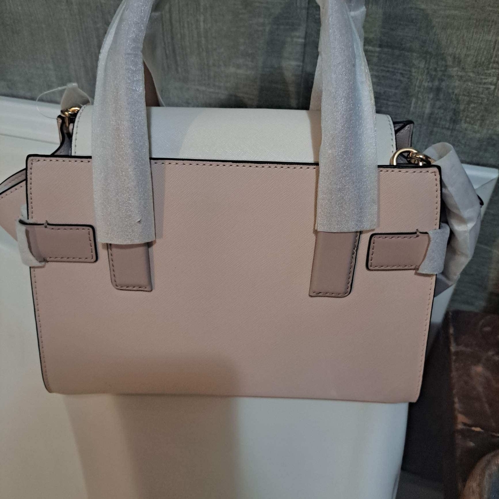 Michael Kors Pink and White Satchel - Picture 2 of 3